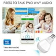 thumbnail image 6 of SAYFUT HD 1080P 360° WiFi Security Camera Panoramic Wireless View Camera E27 Smart Light Bulb Camera Home Security Two-audio Lamp Cam With 32G SD Card, Motion Detection/ Night Vision/ Alarm, 6 of 8