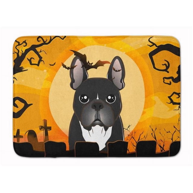 Carolines Treasures BB1785RUG Halloween French Bulldog Machine Washable Memory Foam Mat