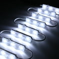 thumbnail image 4 of M&T Displays 2x50 pcs 2835 3 LED Module 12V DC 10000K White 100LM 160 deg Lens Adhesive Tape Male Female Jack IP67 Water Resistant Outdoor Letter Sign Billboard Backlight Home Garden Party Decoration, 4 of 8