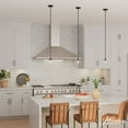 thumbnail image 3 of Hunter - Xidane 1-light Matte Black, Mini Pendant Light, Dimmable, Mid Century Modern Style, Globe Shaped, for Bedrooms, Dining, Living Rooms - 19508, 3 of 8
