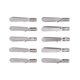 thumbnail image 3 of 10 piezas de hebilla de posicionamiento de varilla de tracción de pinza de metal, resistente, pieza de repuesto de varilla de tracción M3, 3 of 9