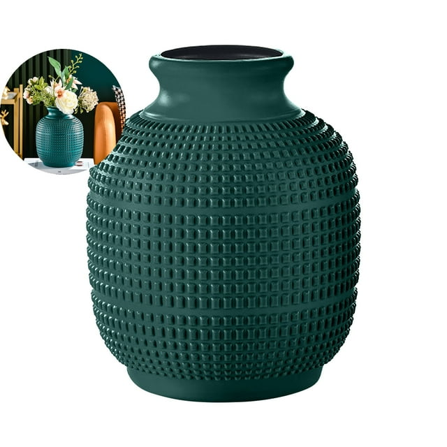 Dvruxg Home Goods Decor Vase Compact Size Plastic Flower Arranging Holder Dry Wet Flower Vase Simulated Porcelain Table Centerpiece