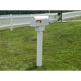 thumbnail image 2 of Handy Post HP-1W1 Heavy Duty Vinyl Mailbox Post Sleeve, White, 42-in H x 8-in L x 5-in W, 2 of 7