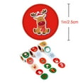 thumbnail image 6 of Baking Decoration Roll Christmas Stickers Happy Holidays with Single Black Tree Stickers 1 Roll (500 Stickers) CQ02 1.5 inches - 3.8 cm, 6 of 7