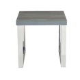 thumbnail image 1 of Topline Home Furnishings Table de bout en acier inoxydable, 1 of 4