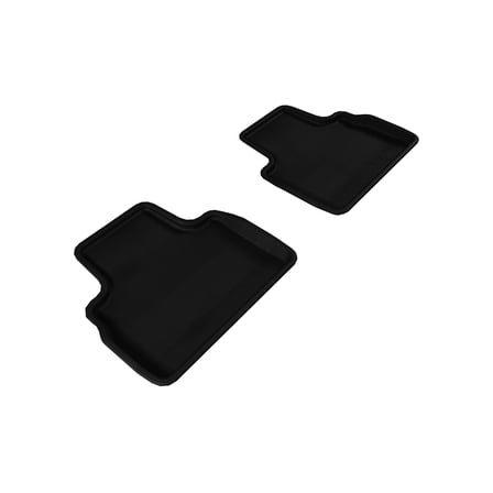 3D MAXpider 2009-2017 Infiniti QX70/FX35/50/50S Kagu 2nd Row Floormats - Black (L1IN00321509)