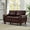 Burgundy, variant on 59" Loveseat Modern Design Faux Leather Couch, Living Room Sofa with Storage, Big Armrest Sofa, Upholstered Breathable PU Leather Sofa (Burgundy)