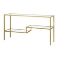 thumbnail image 4 of Evelyn&Zoe Lovett 55" Wide Rectangular Console Table, Brass, 4 of 7