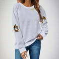 thumbnail image 2 of Wensltd Fall Pumpkin Sweatshirt for Women Pullovers Tops Thanksgiving Long Sleeve Shirt, 2 of 4