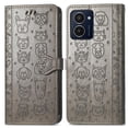 thumbnail image 1 of Funda Cartera FOXDOCK para HMD Pulse Pro , Flip PU con Relieve de Gatos y Perros, Tarjetero y Soporte, 1 of 6