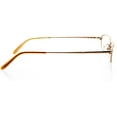 thumbnail image 3 of Optical Eyewear - Oval Shape, Metal Full Rim Frame - Prescription Eyeglasses RX, Shiny Copper, 3 of 4