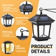 thumbnail image 7 of FKHouse Black Metal Assured Quality Easy Installation Auto ON & OFF Outdoor Solar Wall Lights, 7 of 7