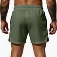 thumbnail image 5 of BRANROY Men's Sport Mesh Shorts - Breathable Elastic Waist Training Shorts for Men,Gym Shorts and Athletic Shorts for Workout,Army Green,XL, 5 of 5