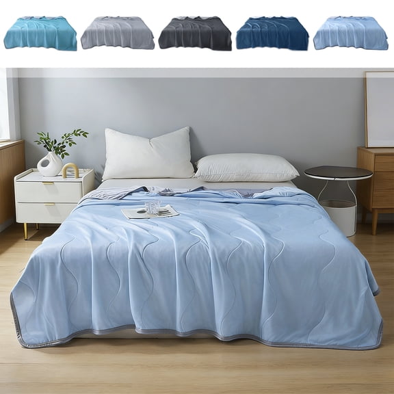 Hyknon Cooling Comforter for Hot Sleepers Lightweight Waterproof Bedding Qulit Comfortable Breathable Cooling Blanket for Bedroom Dormitory Summer