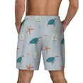 thumbnail image 4 of Fotbe Turtles And Shells Men’s Swim Trunks Quick Dry Swim Shorts Board Shorts with Mesh Lining-Small, 4 of 9