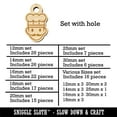 thumbnail image 2 of Occupation Chef Cook Man Icon Wood Mini Charms Shapes DIY Craft Jewelry - With Hole - 12mm (26pcs), 2 of 7