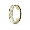 thumbnail image 2 of Benchmark� 14k Gold 6mm Comfort-fit Chevron Design High Polished Round Edge Carved Design Wedding Band Ring, 2 of 9