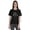 Black, variant on Scoop Neck Top "Tea Shirt" Letter Printed Tea Lover Tshirt For Women Jersey Tee