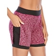 thumbnail image 4 of SHCKE Women 2 in 1 Running Shorts Quick-Dry Fitness Workout with Pockets, 4 of 6