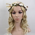 thumbnail image 3 of Wedding Bridal Headdress Head band Wreath Colorful Floral Hair Garland Decor Macarena Guirnalda de la flor de la venda, 3 of 8