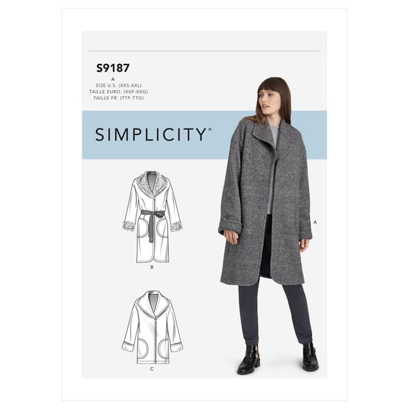 Simplicity Sewing Pattern 9187 Coats, Jackets