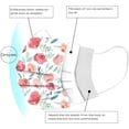 thumbnail image 3 of HUGFEGWE 50 Pcs Masques Visage Floraux Jetables, Masques Visage Imprimés 3 Plis Jetables pour Femmes, Masques Visage à Fleurs pour Adultes Usage Quotidien CJB91-40378, 3 of 9
