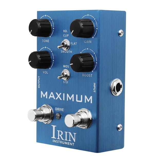 Mini Pedal de Reverberación Digital perfecl Pedal de Efecto de Guitarra Eléctrica Profesional Azul
