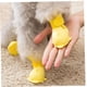 thumbnail image 3 of Zapatos para perros Protector de patas Cubierta de lluvia de goma Botas de lluvia antideslizantes de goma impermeables para cachorros de gatos pequeños y medianos 4 piezas Amarillo (L) oso de fresa Electrónica, 3 of 5