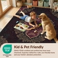 thumbnail image 4 of Design&I 8'x10' Washable Area Rug Snag-Free Wildlife Medallion With Dark Botanical Border Vintage Gothic Butterfly Playful for Dining Room, Large Office, Lounge, 4 of 7
