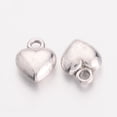 thumbnail image 2 of 20pcs Valentine Day Ideas for Her Tibetan style Alloy Charms Lead Free Cadmium Free and Nickel Free Heart Silver 11.5mm long 9mm wide 4.5mm thick hole: 1.5mm, 2 of 2