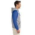 thumbnail image 4 of Jerzees Adult 8 oz. NuBlend Colorblock Raglan Pullover Hood - 96CR, 4 of 4
