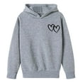 thumbnail image 4 of Gir Hoodie Valentine Sweatshirt Long Sleeve Casual Heart Sweatshirts Crew Neck Pullover Sweatshirt 8-9 Years Girl Clothes, 4 of 4