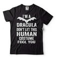 thumbnail image 2 of Funny Halloween Shirt Halloween Costume I'm A Dracula Shirt Halloween Dracula Shirt Humorous Gifts (Large Military Green), 2 of 6