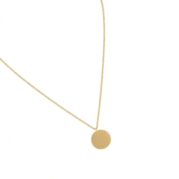 Modyle-collar con colgante moneda bohemio de multicapa， de mujer， dorado， cadena para Color Gargantilla boda redonda