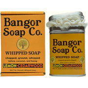 Bangor Soap Co.'s CITRUS LEMON CEDARWOOD Pure, Natural Whipped Soap with the FINEST Tallow, Coconut, and Hemp, for the SMOOTHEST Lather in Skin Care