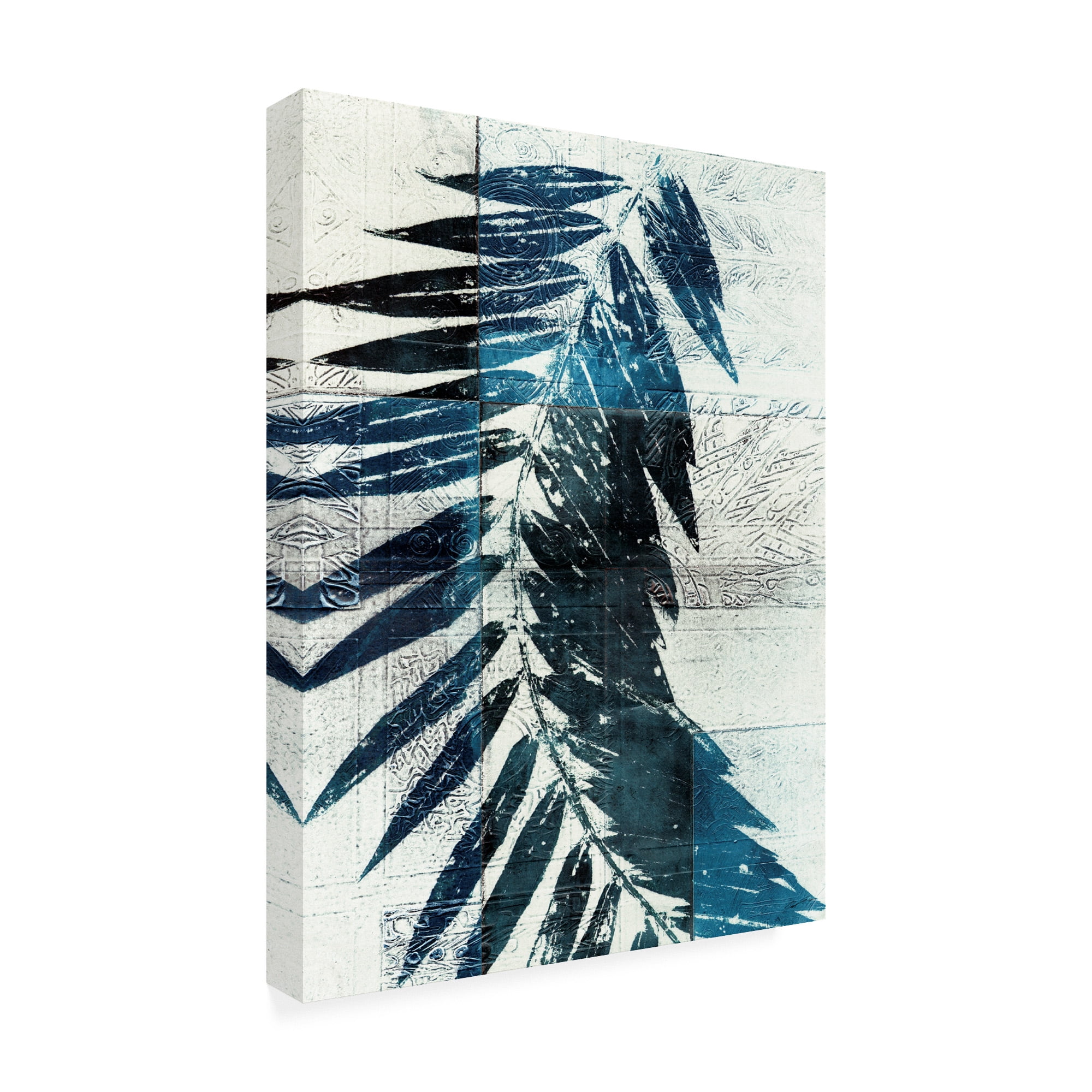 Trademark Fine Art 'Palm Indigo I' Canvas Art by John Butler