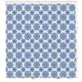 thumbnail image 3 of Ambesonne Abstract Shower Curtain, Scandinavian Style Floral, 69"Wx70"L, Ivory Cobalt Blue, 3 of 3