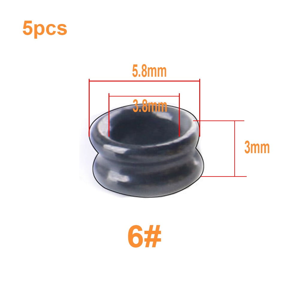 5pcs DIY Fishing Rod Guides Ring Ceramic Ring Rod Repair Kit
