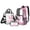 Pink - Axolotl Cherry Blossom, variant on DISNIMO Clear Backpack, Bear Camouflage Printed 17 Inch Kids Clear Backpack Set with Lunch Bag and Pencil Case, Heavy Duty PVC Transparent Bookbag for Elementary Kindergarten Student