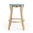 thumbnail image 4 of Butler Specialty Company Tabouret Rond en Rotin de 24 Po - Bleu Bébé, 4 of 7