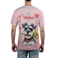 thumbnail image 5 of Happy Valentine's Day Schnauzer holding flowers All Over Print 3D Shirt Unisex Merch Miniature Schnauzer Dog Lover - 3005, 5 of 6