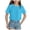 Tshirts-Sky Blue, variant on kpoplk Girl's Cute Graphic T Shirts Short Sleeve Crewneck Tees Summer Trendy Preppy Tops Clothes(Green,5-6 Y)