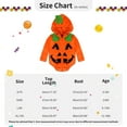 thumbnail image 5 of Esho 0-18M Baby Girl Boy Halloween Clothes Rompers Pumpkin Hooded Bodysuits Holiday Outfits, 5 of 8