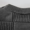 thumbnail image 6 of Wdgfv Men's Crewneck Pullover Sweater Waffle Textured Knitted Sweaters Casual Loose Fit Sweaters with Ribbing Edge, 6 of 8