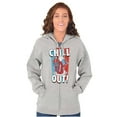 thumbnail image 4 of Officially Icee Logo Chill Out Zip Up Hoodie Men's Women's Brisco Brands S, 4 of 6