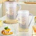 thumbnail image 1 of pstuiky Cold Beverage Pitcher 2.5L Large Capacity with Built-In Filter & Measurement Scale Bpa-Free Plastic for Coffee, Tea, Milk, Juice Commercial Use for Restaurants, Cafes, Bars, Shops, 1 of 6