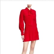 Alexis CHERRY RED Womens Theodora Silk Tie Neck Cocktail Dress, US M
