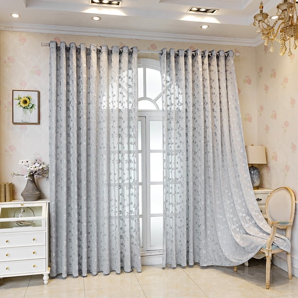 Nvzi Cortinas opacas ligeras, 140*215 cm, color gris, con perforaciones - 1 pieza, cortinas opacas aislantes de algodón para ventanas, ideales para la decoración del hogar.