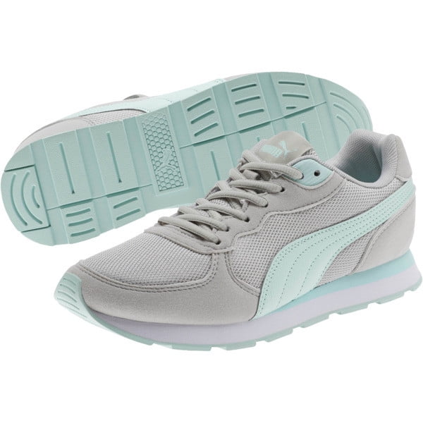 PUMA PUMA Ladies' Vista C Retro Runner Sneakers, Grey/Mint, 7 NEW