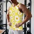 thumbnail image 5 of Logiee Daisies Flowers Print Men's Workout Tank Top,Quick Dry Workout Tank Top,Gym Muscle Tee,Fitness Bodybuilding Sleeveless T Shirt-Medium, 5 of 7